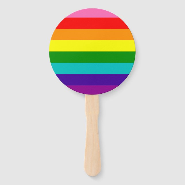 Rainbow LGBT Gay Fan Set Fächer (Vorderseite)