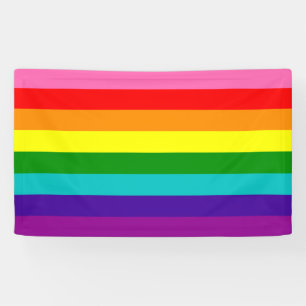 Rainbow LGBT gay flag Banner