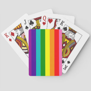 Rainbow LGBT gay flag Classic Playing Cards Spielkarten