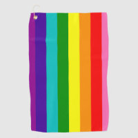 Rainbow LGBT Gay Flag Golf Handtuch