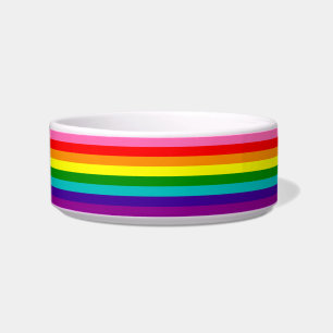Rainbow LGBT Gay Flag Keramik Pet Bowl Napf