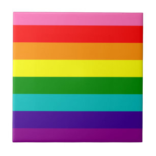 Rainbow LGBT Gay Flag Keramik Tile Fliese