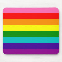 Rainbow LGBT Gay Flag Mousepad