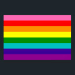 Rainbow LGBT Gay Flag Poster<br><div class="desc">Rainbow LGBT Gay Flag Poster</div>