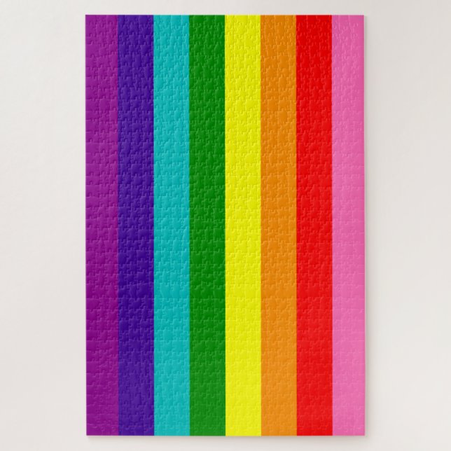 Rainbow LGBT Gay Flag Puzzle (Vertikal)