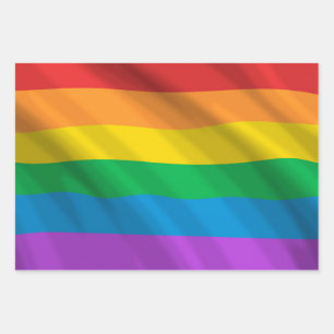 Rainbow LGBT Geschenkpapier Set