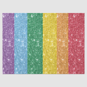 Rainbow LGBT Glitzer Decoute Seidenpapier