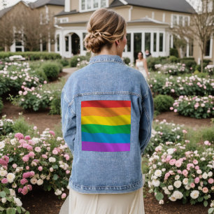 Rainbow LGBT Jeansjacke