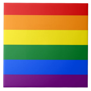 Rainbow LGBT Pride Flag Tile Fliese