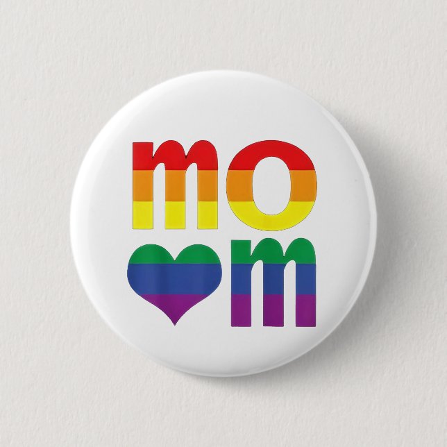 Rainbow LGBT Pride Monat Muttertag LGBT Button (Vorderseite)