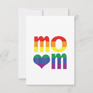 Rainbow LGBT Pride Monat Muttertag LGBT Dankeskarte