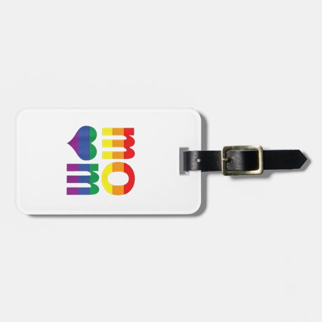 Rainbow LGBT Pride Monat Muttertag LGBT Gepäckanhänger (Vorderseite horizontal)