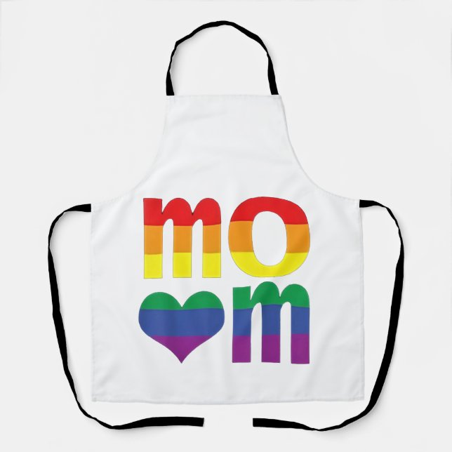 Rainbow LGBT Pride Monat Muttertag LGBT Schürze (Vorderseite)