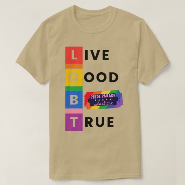 Rainbow Lgbt Pride T-Shirt (Design vorne)