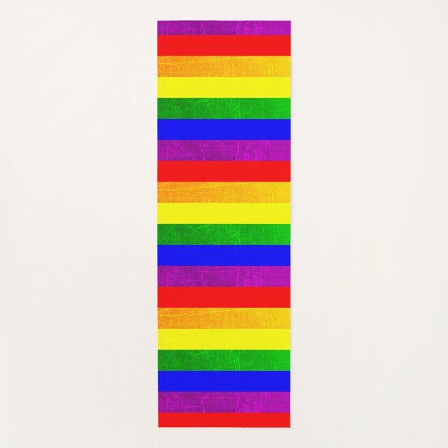 Rainbow LGBT Pride Yoga Mat Yogamatte (Vorderseite)
