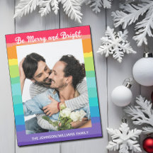 Rainbow LGBTQ Foto Niedlich Magnetische Weihnachts