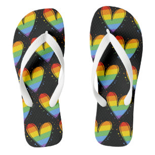 Rainbow LGBTQ Liebe Flip Flops