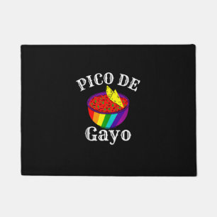 Rainbow LGBTQ Pico De Gayo Gay Pride Flag Salsa Me Fußmatte