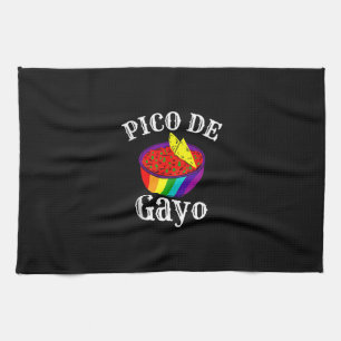 Rainbow LGBTQ Pico De Gayo Gay Pride Flag Salsa Me Geschirrtuch
