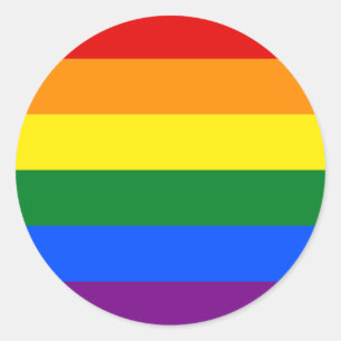 Rainbow LGBTQ+ Prix Circle Sticker