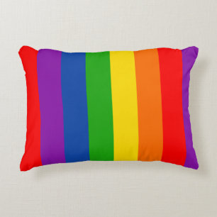 Rainbow LGBTQ+ Prix Flag, Gay Pride Colors Dekokissen