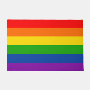 Rainbow LGBTQ+ Prix Flag, Gay Pride Colors Fußmatte