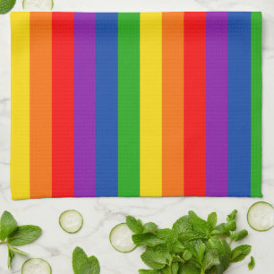 Rainbow LGBTQ+ Prix Flag, Gay Pride Colors Geschirrtuch