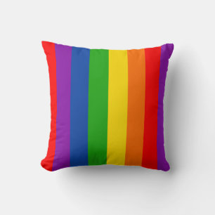 Rainbow LGBTQ+ Prix Flag, Gay Pride Colors Kissen