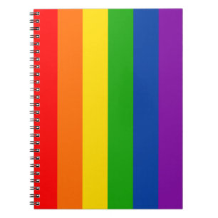 Rainbow LGBTQ+ Prix Flag, Gay Pride Colors Notizblock