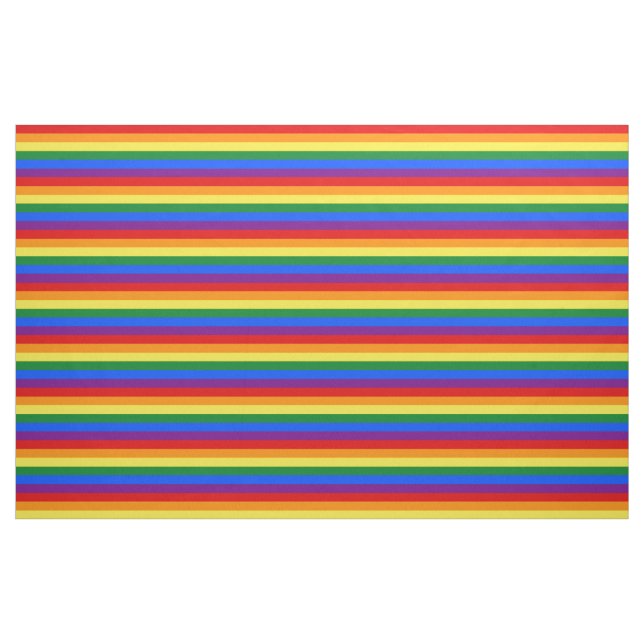 Rainbow LGBTQIA+ Flag Primargewebe Stoff (Fat Quarter (45,7 x 55,9 cm))
