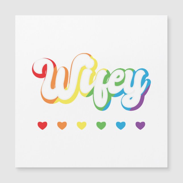 Rainbow LGBTQIA Lesbische Schwulenunterstützung Magnetkarte (Vorderseite)