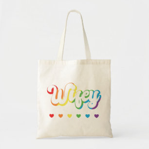 Rainbow LGBTQIA Lesbische Schwulenunterstützung Tragetasche