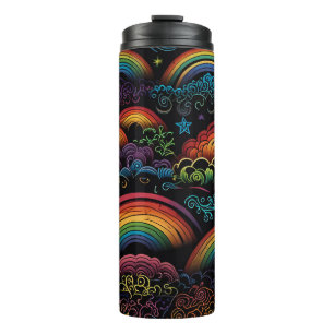 Rainbow LGBYQ Design Thermosbecher
