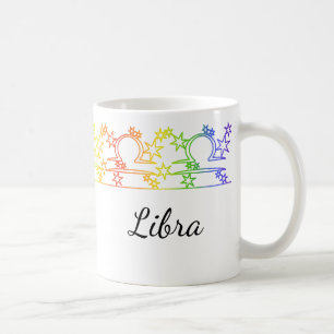 Rainbow Libra Star - Persönliche Umarmung Kaffeetasse