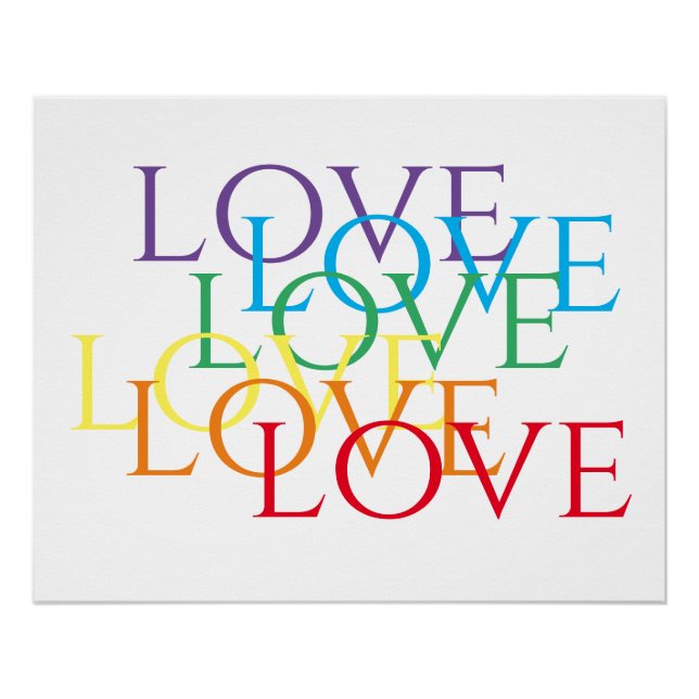 RAINBOW LIEBE 25x20 Poster (Vorderseite)