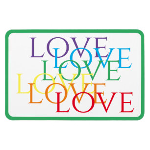 RAINBOW LIEBE 4x6 Flexible Magnet / Green