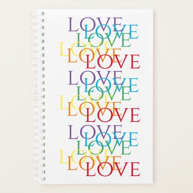 RAINBOW-LIEBE 5.5x8.5-Planerkalender Planer (Vorderseite)