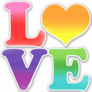 Rainbow-Liebe Aufkleber