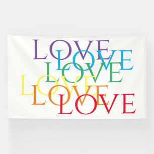 RAINBOW LIEBE Banner 6'x10'