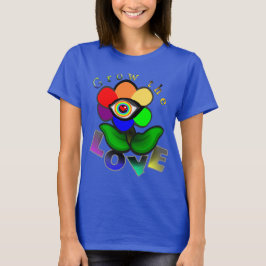 Rainbow-Liebe-Blume T-Shirt