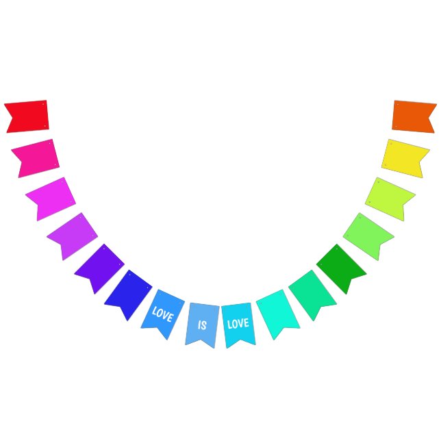 Rainbow LIEBE Bunting Wimpelkette (Alle)