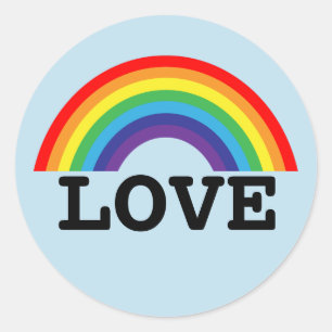 RAINBOW LIEBE DECAL STICKER