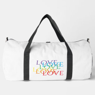 RAINBOW LIEBE Große Duffel Tasche
