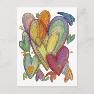 Rainbow Liebe Herbert Custom Art Notecards Postkarte