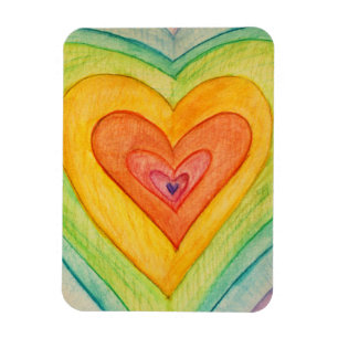 Rainbow-Liebe Herz des Inspiration-Kühlschrankmagn Magnet
