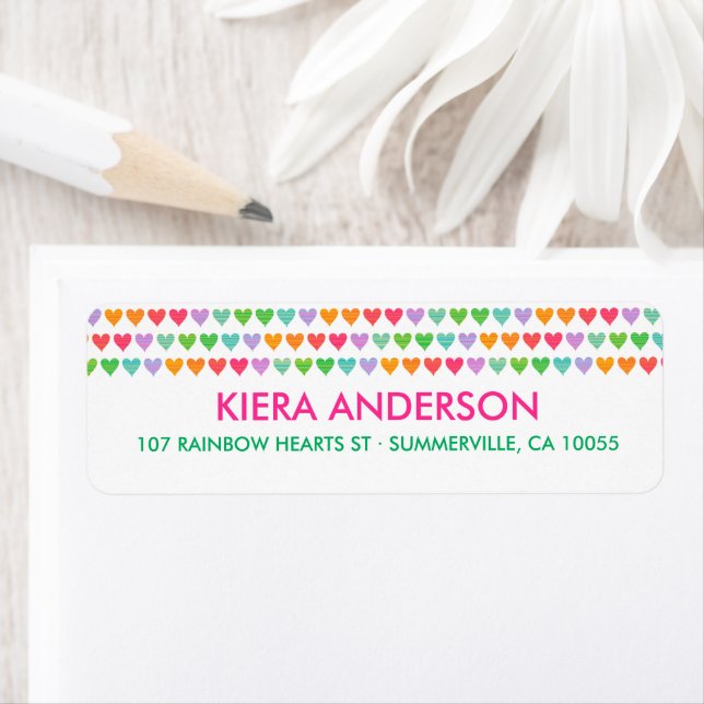 Rainbow Liebe Herzklopfen Farbenfrohe Fun Muster C (Insitu)