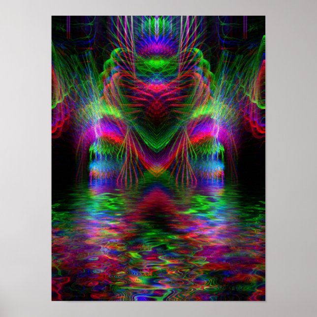 Rainbow-Liebe Herzplakat Poster (Vorne)