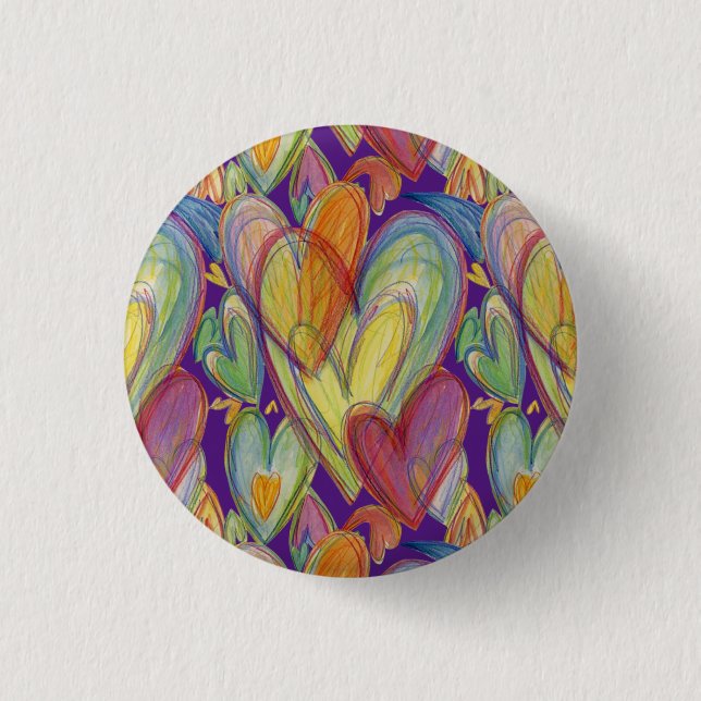 Rainbow Liebe Hörer Button Lapel Pins (Vorderseite)