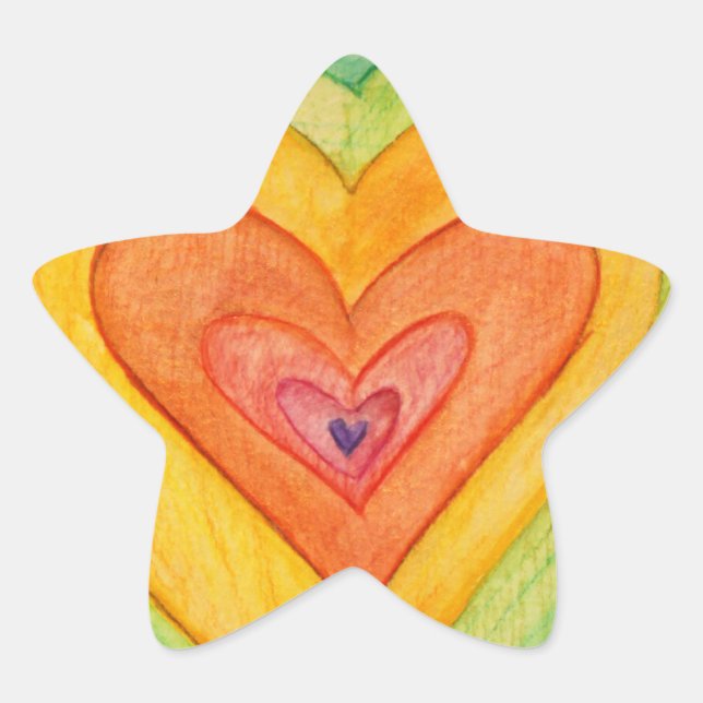 Rainbow Liebe Hört Art Custom Sticker Decks (Vorderseite)