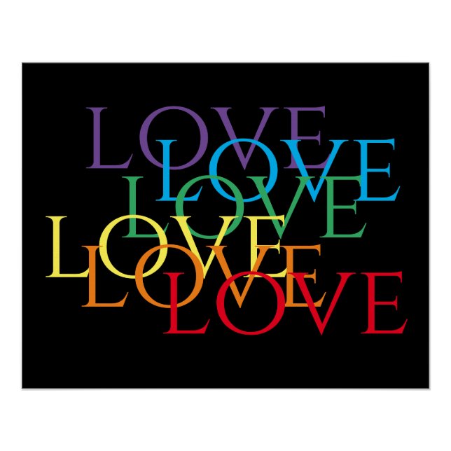 RAINBOW LIEBE II 25x20 Poster (Vorderseite)